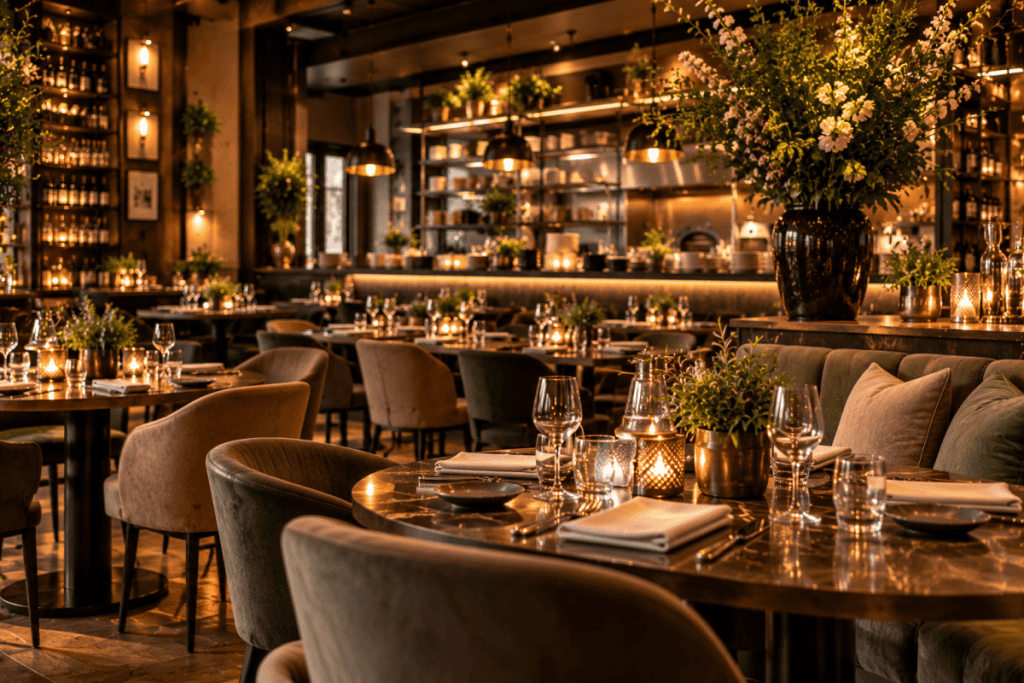 restaurant inrichting van een sfeervol horecabedrijf