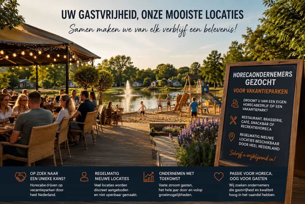 pachters gezocht voor de horeca op vakantieparken